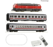 Roco 5110013 - H0 - Digital Start Set Personenzug Diesellok BR 218 mit ROCO LINE, DB AG, Ep. VI - mit Multimaus